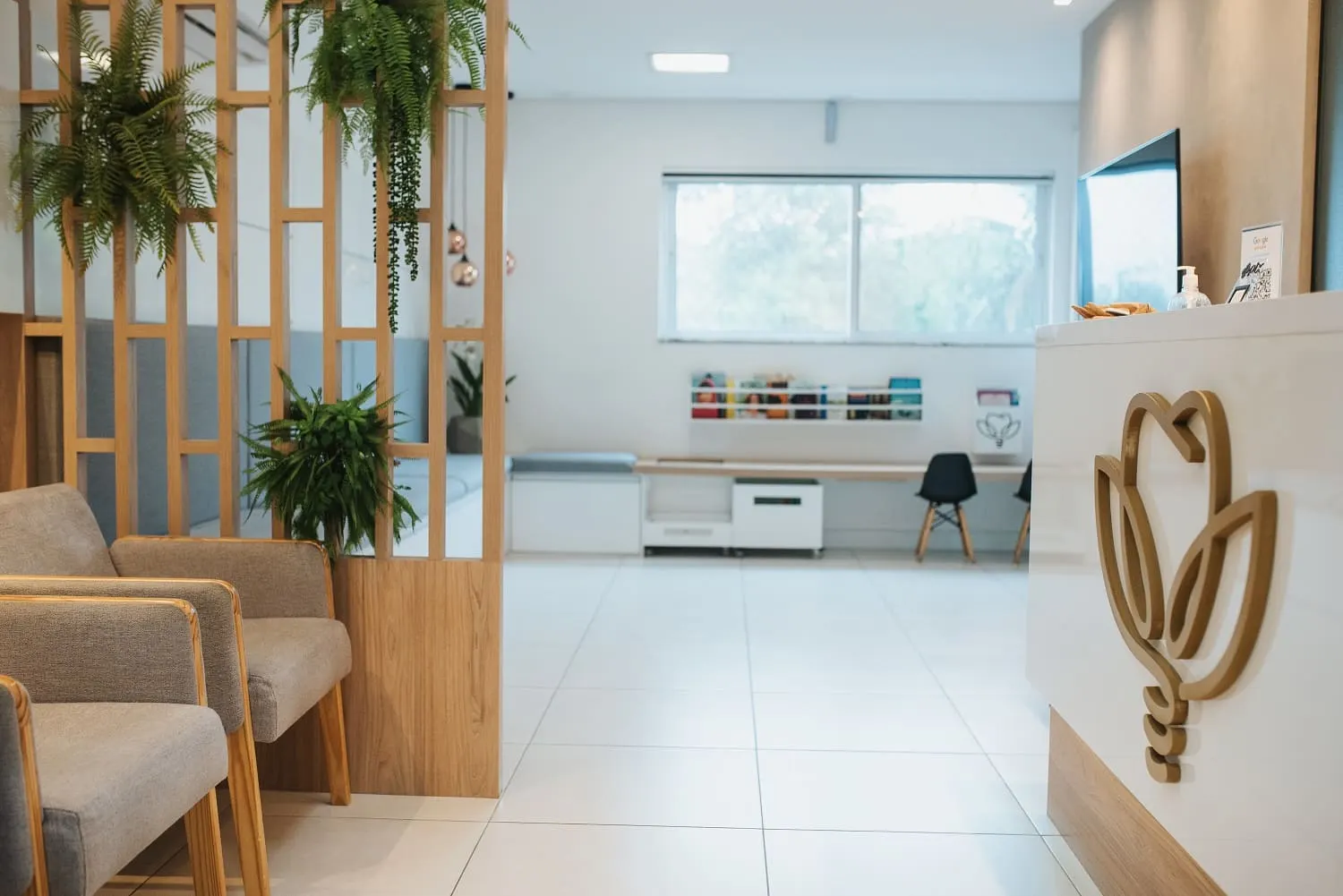 Sala de espera da Fiori Odontologia